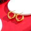 Elegant Retro C-Shaped Earrings: Versatile and Stylish, Simple Luxury for Women