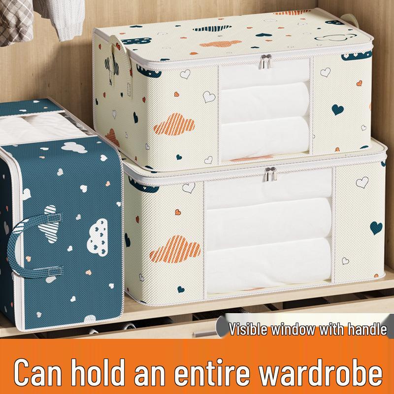 Waterproof Quilt & Clothes Storage Bag with Large Capacity - Transparent & Multifunctional Packing Box