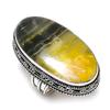 Bumblebee Jasper Gemstone 925 Sterling Silver Gift Jewelry Ring Size 8
