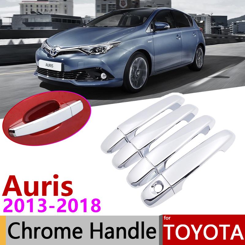for Toyota Auris E180 Hatchback (AU) Scion iM 2013-2018 Chrome Door Handle Cover Car Accessories Stickers Trim Set 2015 2017