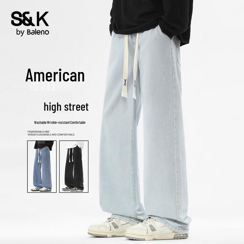 Baleno Мужские джинсы American High Street, свободные, стираные