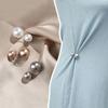Pearl Brooch Pins For Women Safety Pins Neck Button Fashion Waist Pins For Dress Shrink Waist Circumferences