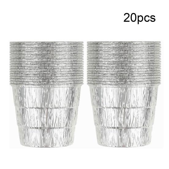 20 шт. ведро для смазки барбекю, вкладыш из оловянной фольги, уличный гриль-барбекю, алюминиевая фольга, подкладка барабана, аксессуары для гриля для Traeger Pro Series 575/780 22/34 Series