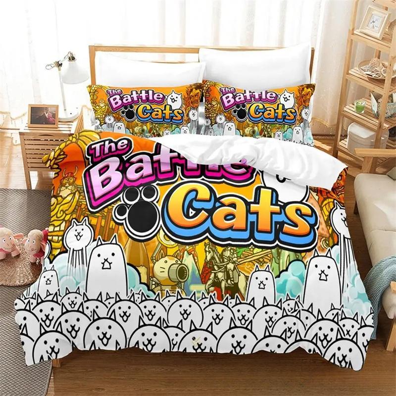 3D Печатный Набор Постельного Белья The Battle Cats Unite Пододеяльник Одеяло Роскошный Подарок на День Рождения Изысканные Постельные Принадлежности