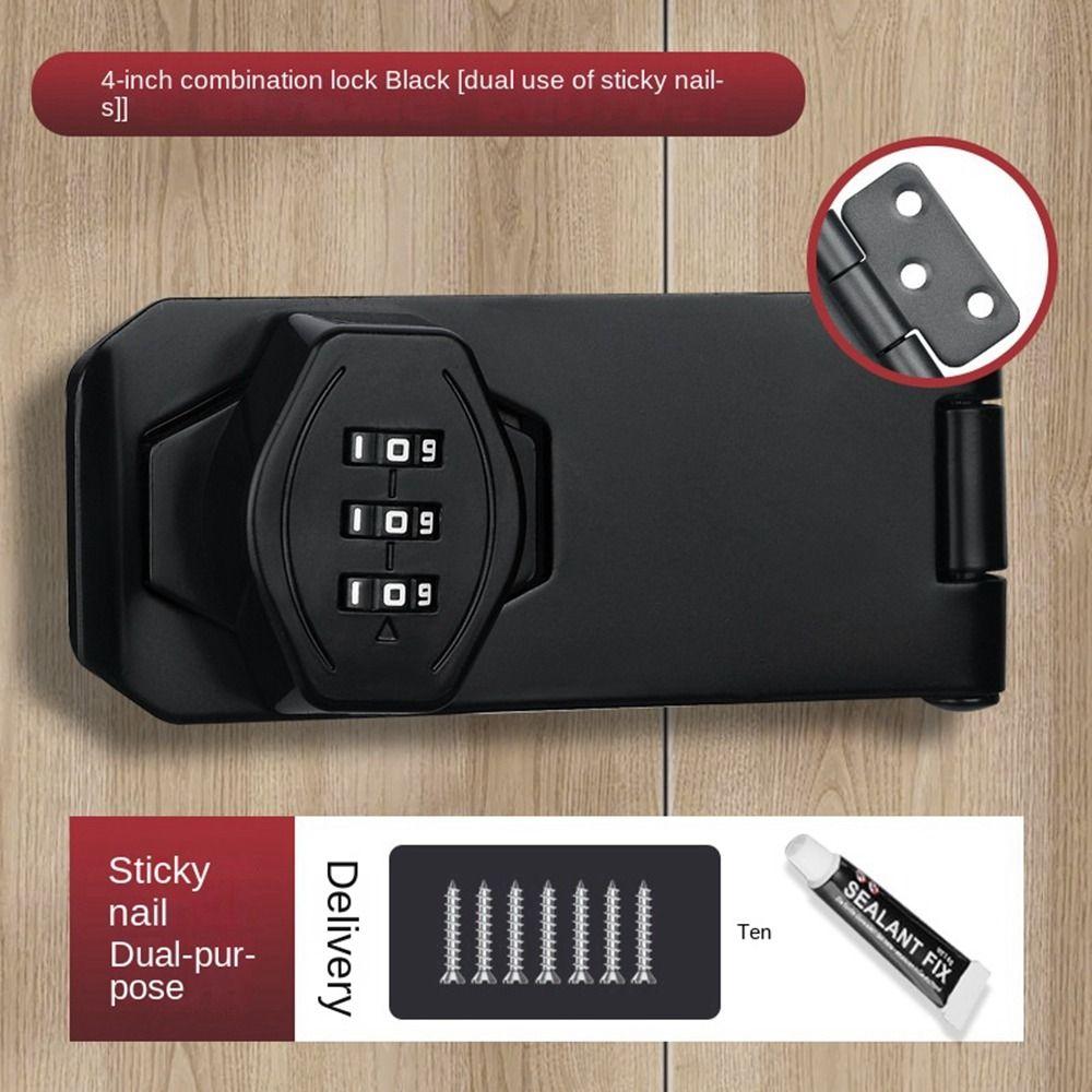 Zinc Alloy Combination Coded Lock 3 Digit Coded Window Stoppers New Cabinet Password Locks  Cabinet
