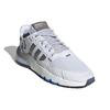 adidas Оригинальные Nite Jogger Тканевые Ретро Лоскутные Спортивные Амортизирующие Низкие Повседневные Кроссовки Унисекс Серый Белый Синий FV6624