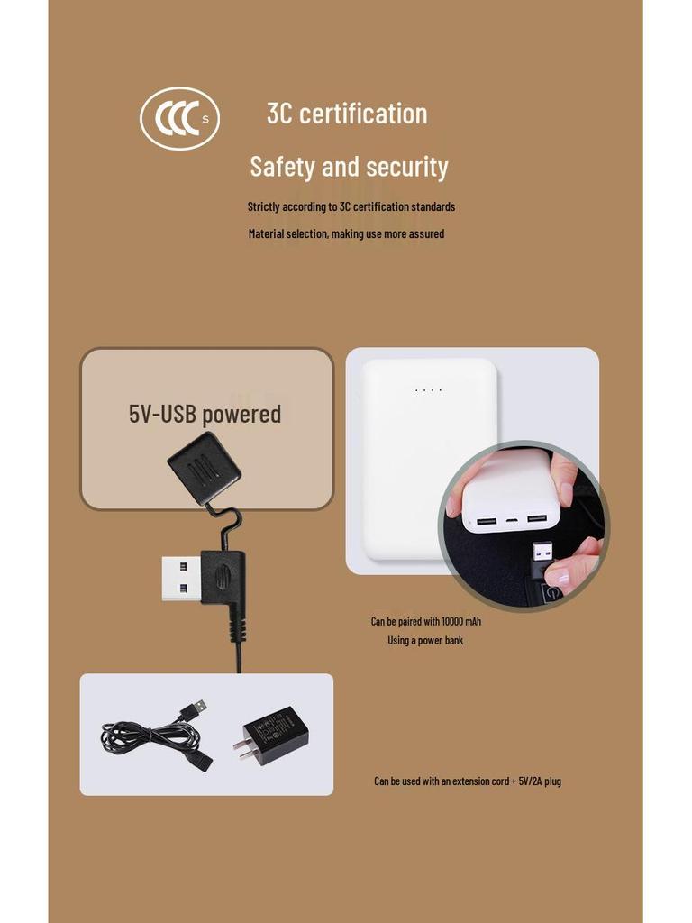 Женский хлопковый жилет с электроподогревом, USB-зарядкой и умным контролем температуры