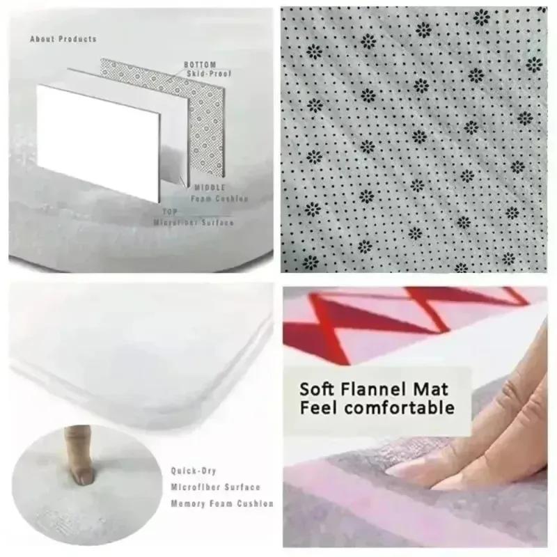 Cartoon Living Room Anti Slip Carpet Floor Mat For Pet Eating Use Carpet Bedroom Bedside Mat Children'S Room Home Use Beautiful