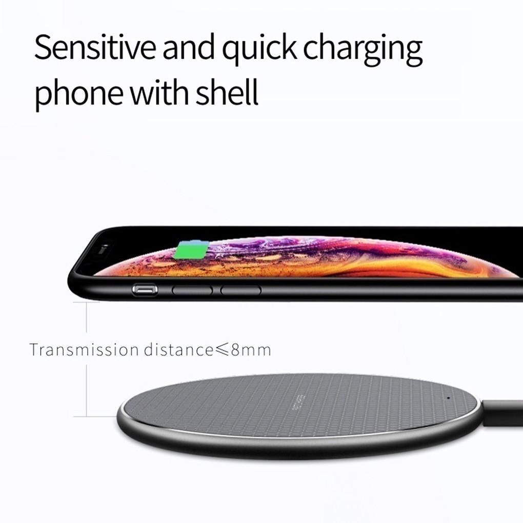 Быстрое беспроводное зарядное устройство Qi 10 Вт для IPhone XS Max XR 8 Plus USB-подставка для быстрой беспроводной зарядки для IPhone Samsung Huawei Xiaomi