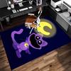 1pc Smiling Critters Print Area Rug - Soft,Washable Non-Slip Indoor Mat for Office Chairs,Living Room,Home Office Decorative Rug