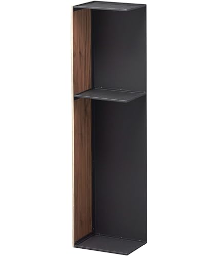 Yamazaki Home Держатель для бумаги Органайзер для туалета-Узкие полки для хранения в ванной, Один размер, Орех