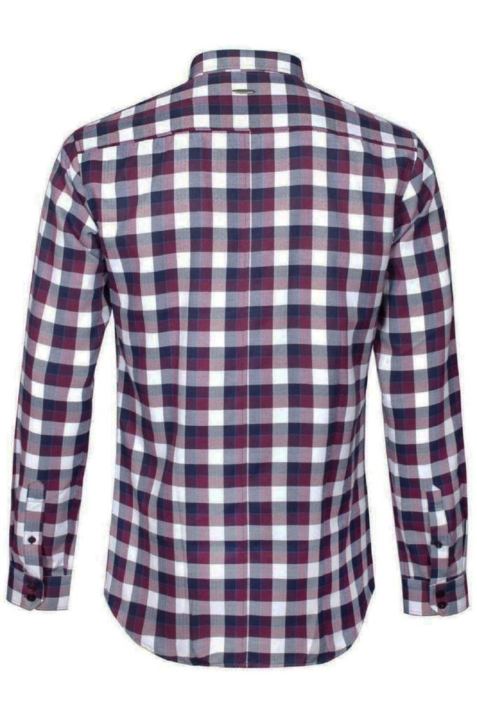 Men's Plus Size Plus Size Shirt Plus Size Long Sleeve Plaid Shirt