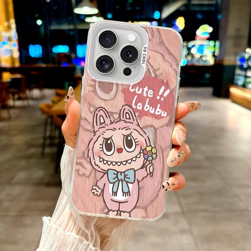 Модный чехол Labubu's Sweetheart Cuteness для серий Oppo/Realme. Oppo A12, A1 Pro, A16K, Reno6 Lite, A3x, A32, A58, A17, Realme 7i, 9i, V23, C15...
