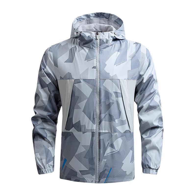 Men Jacket Camping Hiking Windbreaker Quick Dry Splashproof Outdoor Sports Walking Climbing Trekking Coats