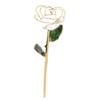 24K Gold Plated Rose with Stand Gold Dipped Rose Flower Decoration for Valentine " S Day and