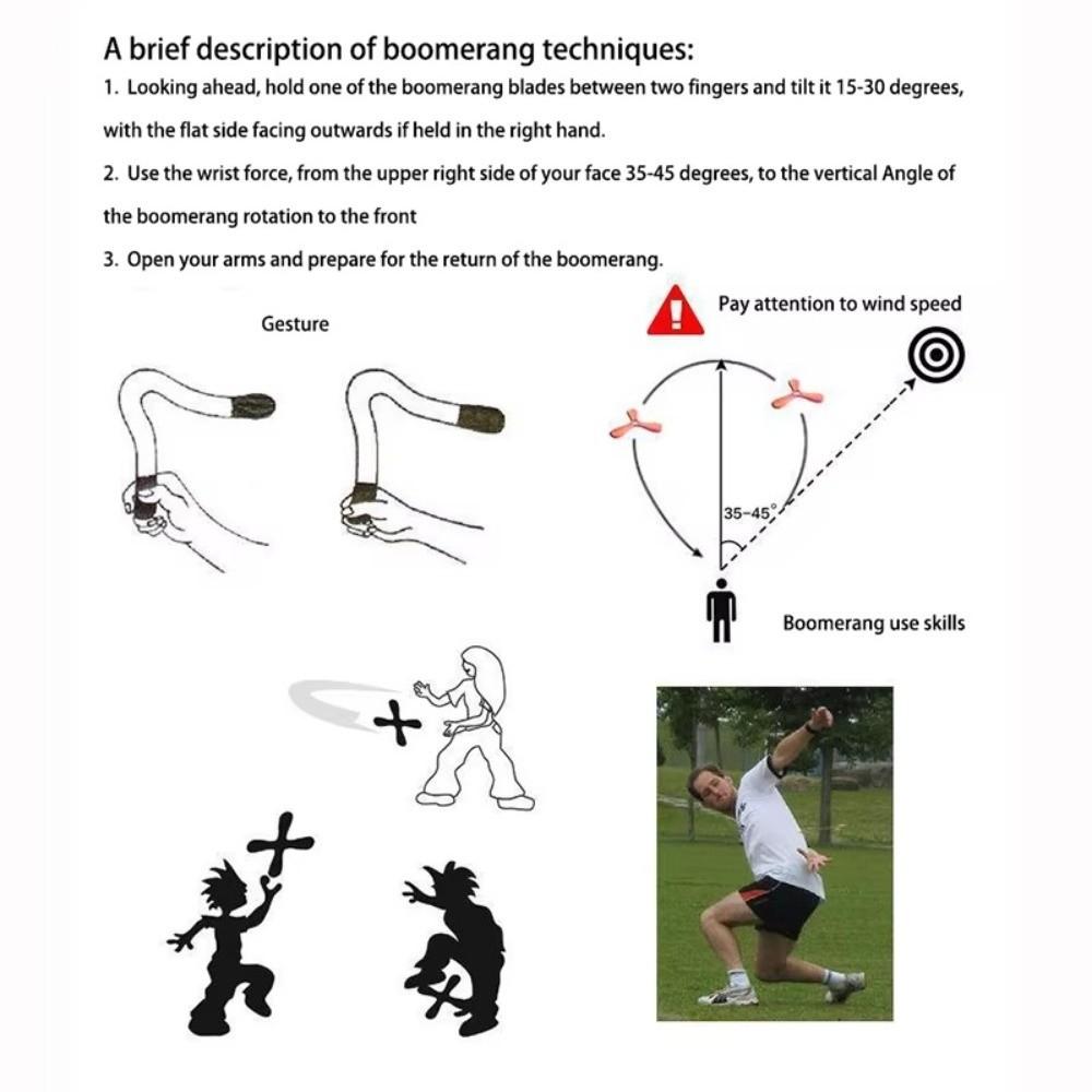 Interactive Children's Boomerang Toys Soft EVA Spinner Three-Bladed Parent-child Interaction