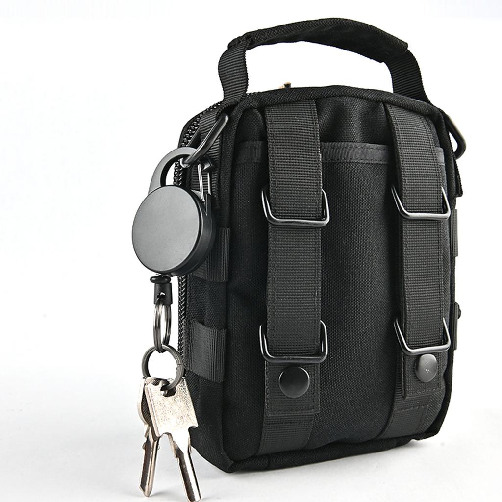 Anti-theft Telescopic Keychain Retractable Hook Keychain Burglar Chain Keyholder Tactical Keyring Accessories 60cm