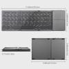 Tri-Fold Ultra-Thin Portable Bluetooth Keyboard with Touchpad