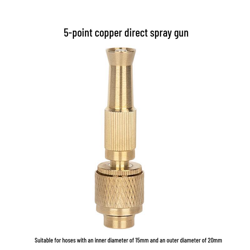 Полностью медный высоконапорный пистолет-распылитель для автомойки и насадка-щетка