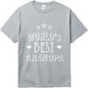 New Arrived Women Oneck tshirt Cotton Worlds Best Grandpa With Stars And Hearts Retro For Unisex Teeshirt male summer teeshirt