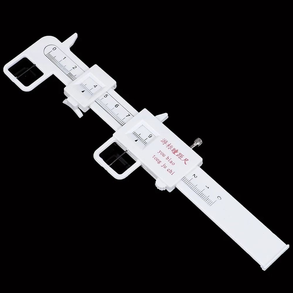 Plastic Pupil Distance Meter White Pupil Measurement Tool Hospital, Pharmaceutical