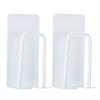 2Pcs Toothbrush Holder Stainless Steel 304 Wall Mounted Cup Rack No Drill Bathroom Storage Supplies