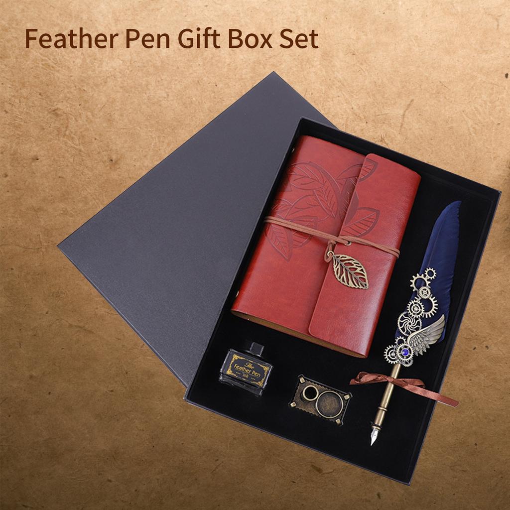 Набор перьевых ручек и чернил, ретро-винтажная гусиная ручка, каллиграфическая ручка для письма, авторучка для письма, перьевая ручка