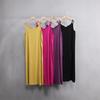 2025 New Sleeveless Cotton Rayon Slip Dress: Women's French Summer Beach Tank Maxi