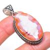 Aqua Nevada Agate Handmade 925 Sterling Silver Jewelry Pendant 3.78" K7v53