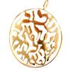 [L4354] - Gold Plated Pendant 'Carmen' Gold - 42 Mm