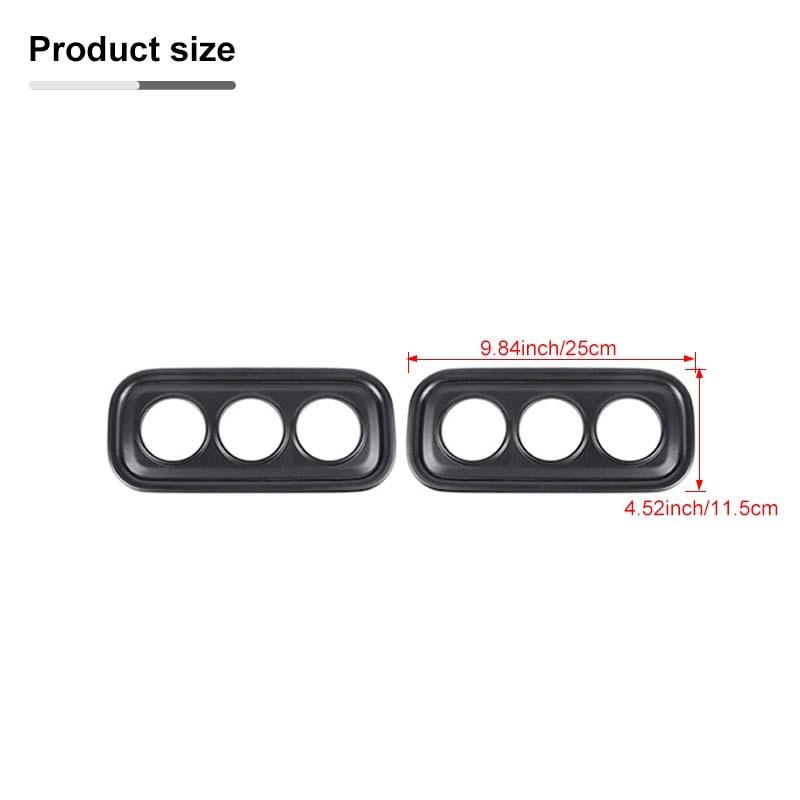 ABS Rear Fog Lampshade Guards Lamp Protector For Ford Suzuki Jimny 2007-2017 Exterior Accessories, Smocked Black