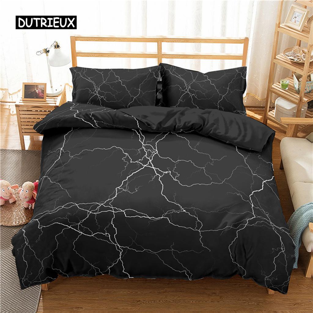 Комплект постельного белья Lightning Natural Phenomenon, комплект постельного белья из 3 предметов для детей и мальчиков, мягкий полиэстеровый пододеяльник