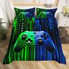 Boys Gamer Bedding Set King Queen Pink Purple Gamer Duvet Cover Modern Gaming Polyester Comforter Cover Game Quilt Cover
