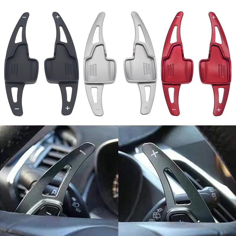 2 шт. алюминиевый руль подрулевой переключатель удлинитель рычага переключения передач автомобиля наклейка на коробку передач для Ford Focus 2015-2018 Kuga Escape 2017-2019