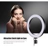 20cm 8inch Mini LED Video Ring Light Lamp 3 Lighting Modes Adjustable Brightness USB Powered with Flexible Ballhead Adapter for Network Broadcast Sel