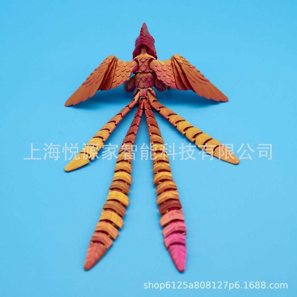 3D Printed Resplendent Quetzal Simulation Ornament - Mayan Mythology Phoenix-Inspired Gift from Guatemala