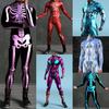 3D Digital Printing Stage Performance Costumes Adults Halloween Events Carnival Theme Party Cosplay Outfit Pretend Game Jumpsuit