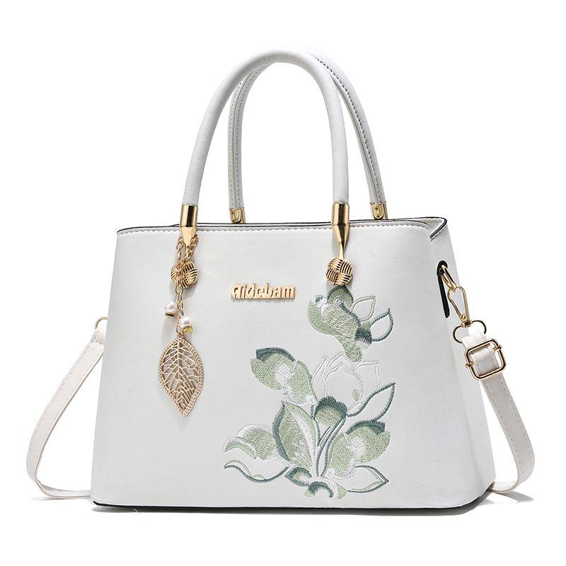 Сумка для мамы, темпераментная сумка для пожилых людей, модная сумка большой емкости с вышивкой