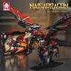 Leyi 68257-8 Ice & Fire Dragon Mecha Dinosaur Educational Building Block Model for Kids