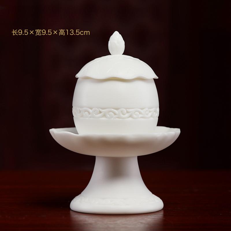 1шт керамический подсвечник в виде лотоса для домашнего использования, основание лампы с буддийским маслом, украшение для дома по фен-шуй