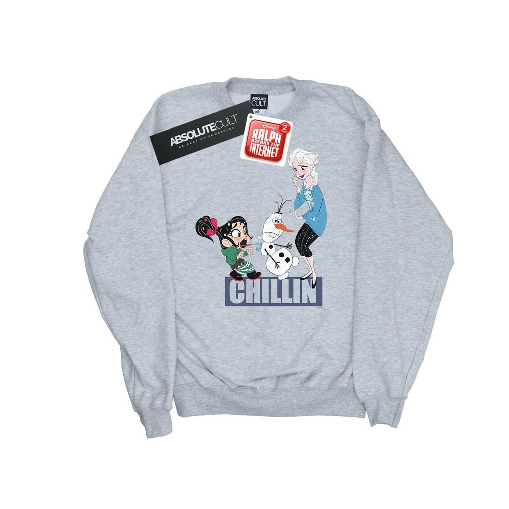 Disney Womens/Ladies Wreck It Ralph Elsa And Vanellope Sweatshirt