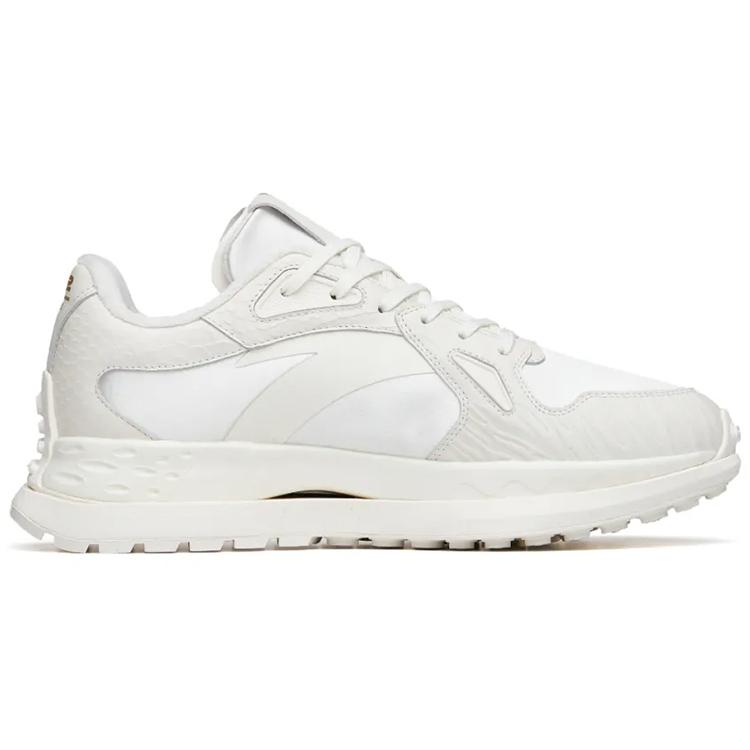 Anta Cushioning Slip Resistant Abrasion Resistant Low top Running Shoes Women's Ivory White 122215580A-1