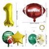 American Football Latex Aluminum Film Balloon Photo Props Football Super Bowl 32 Inch Numbers
