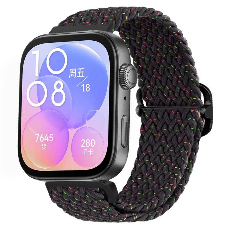 Плетеная нейлоновая петля-ремешок для Huawei Watch Fit 4/3 Регулируемый эластичный браслет на запястье Аксессуары для Huawei Watch Fit 4/4 Pro