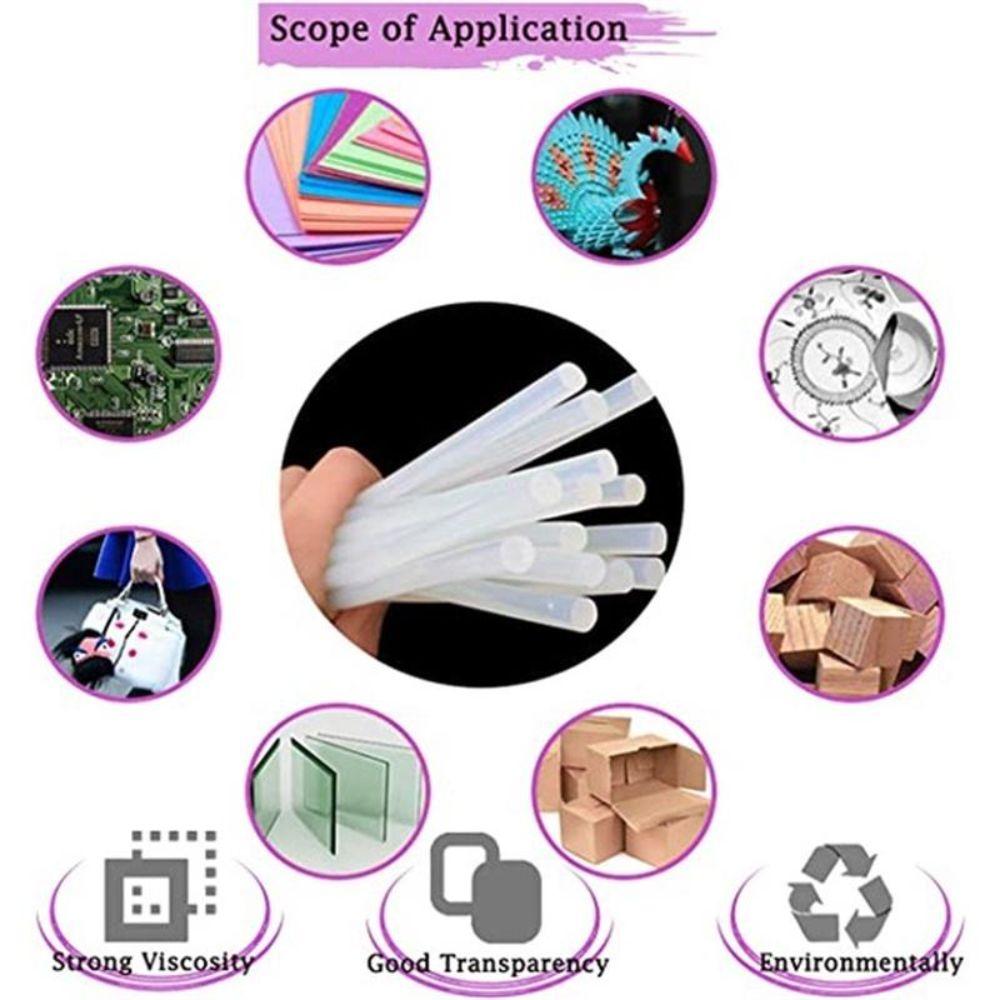 20Pcs Strong Adhesion EVA Glue Sticks EVA Adhesive Glue Rods Hot Melt Glue Sticks Home Repair