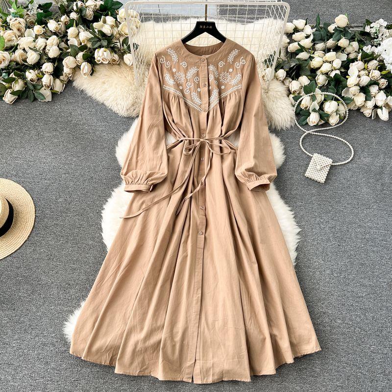 Dress Bohemia Retro Loose Big Hem Travel