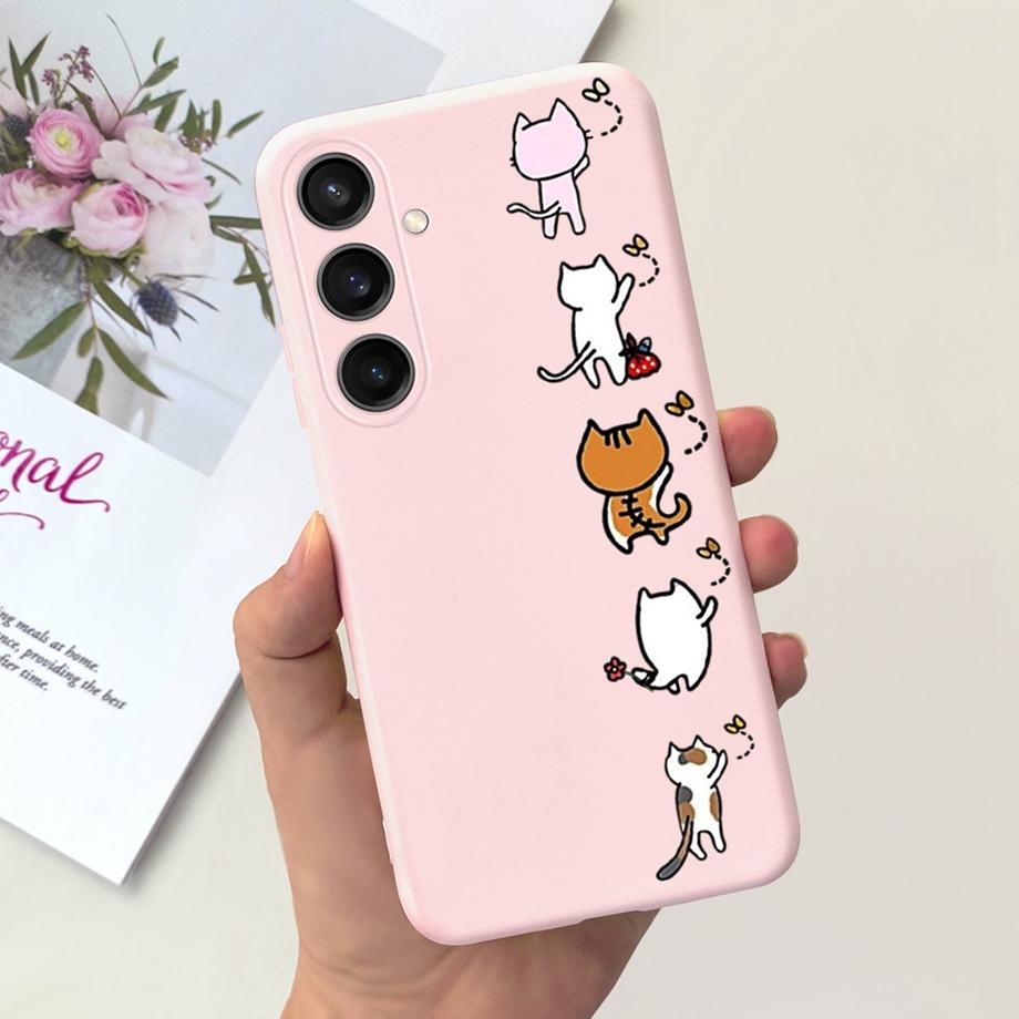 Для Samsung Galaxy A15 4G Чехол Роскошный Противоударный Задняя Крышка На Funda Samsung A15 A155F Capas Крутой Стиль Милый Мультяшный Принт Чехлы
