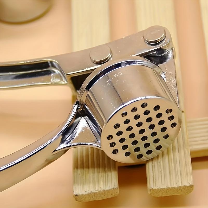 1 шт. Чеснокодавилка, измельчитель и очиститель чеснока из нержавеющей стали, съемная внутренняя тарелка, дизайн для легкой очистки и наполнения чесноком, кухонные аксессуары