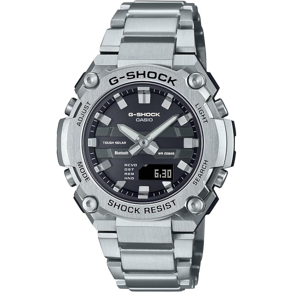 Casio G-Shock G-STEEL Bluetooth Solar Men's Watch GST-B600D-1AJF Silver