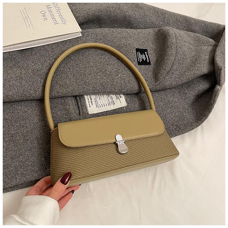 Retro Small Bag Women's 2025 New Trendy Spring and Summer Retro French Niche High-end Single Shoulder Underarm Bag Method Stick Bag